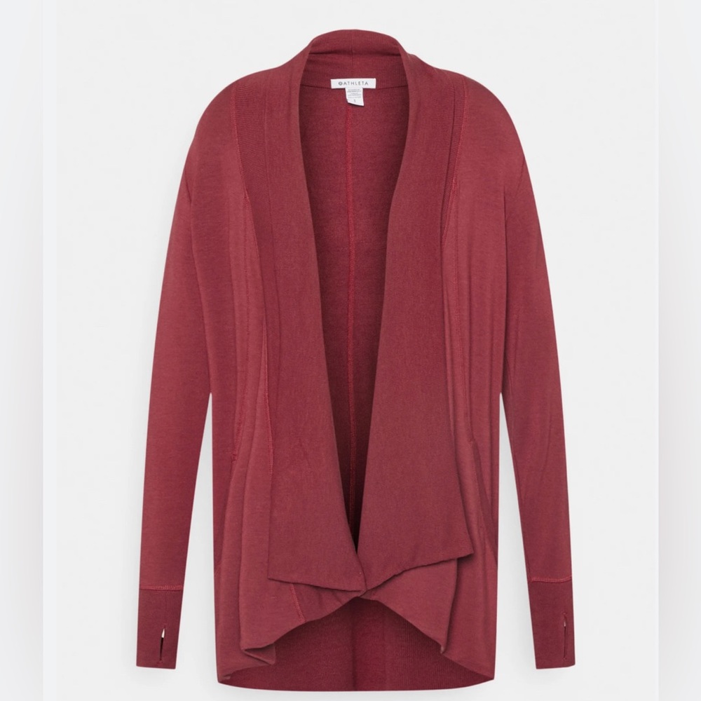 Decadent Red Pranayama Wrap from Athleta. So cozy and comfortable.